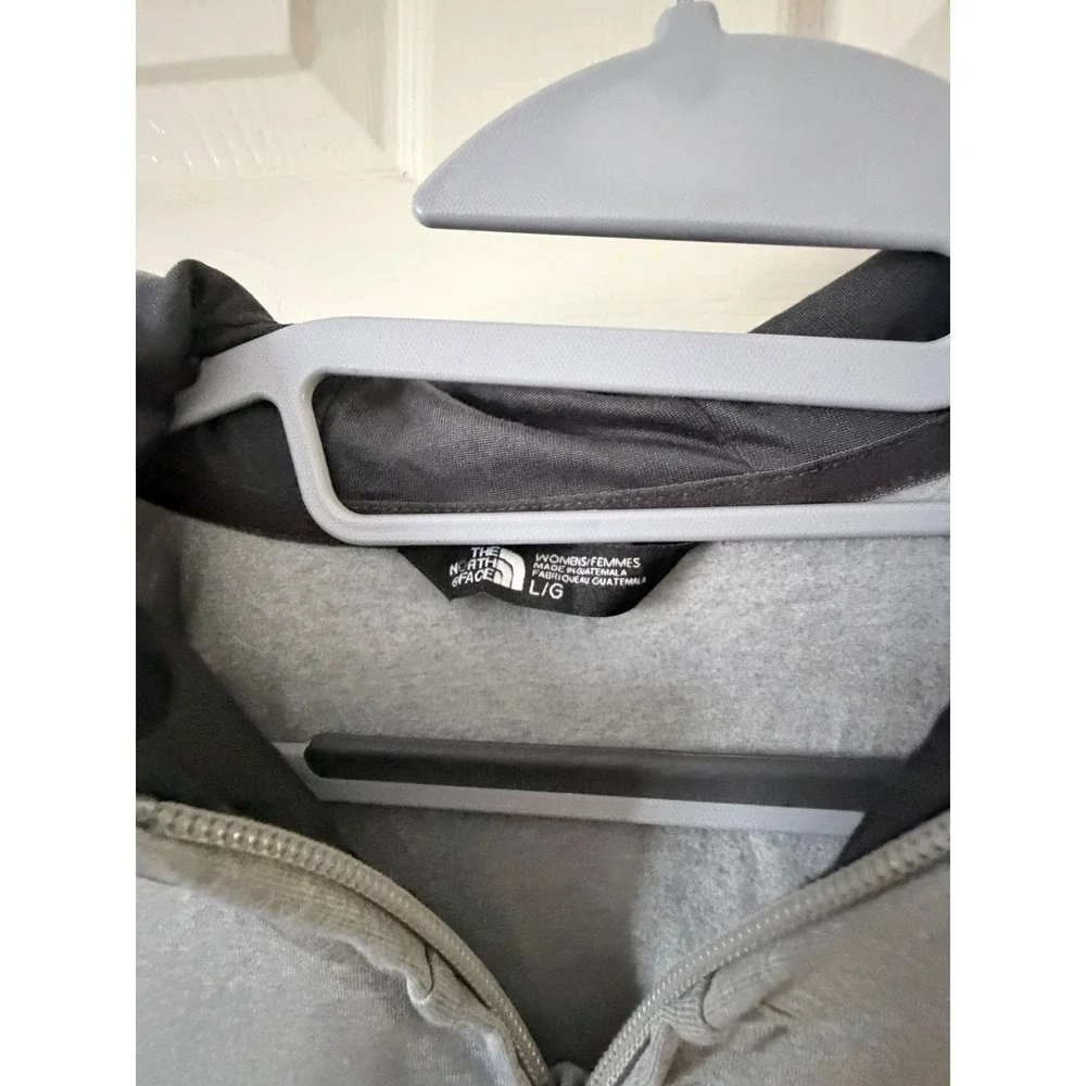 The North Face Mens Gray Full Zip Hoodie Sweatshirt Large Heathered Grey‎ L